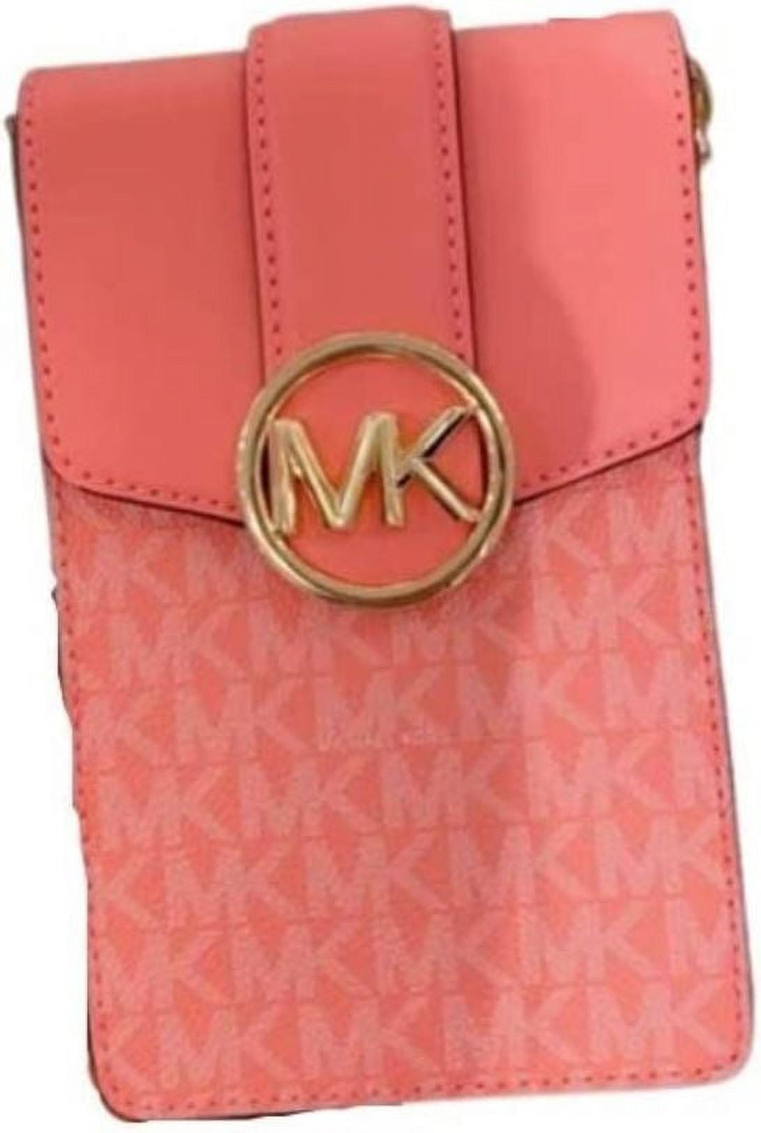 NWT Michael Kors Carmen Small Color-Block Faux Leather Phone Crossbody Bag  $348