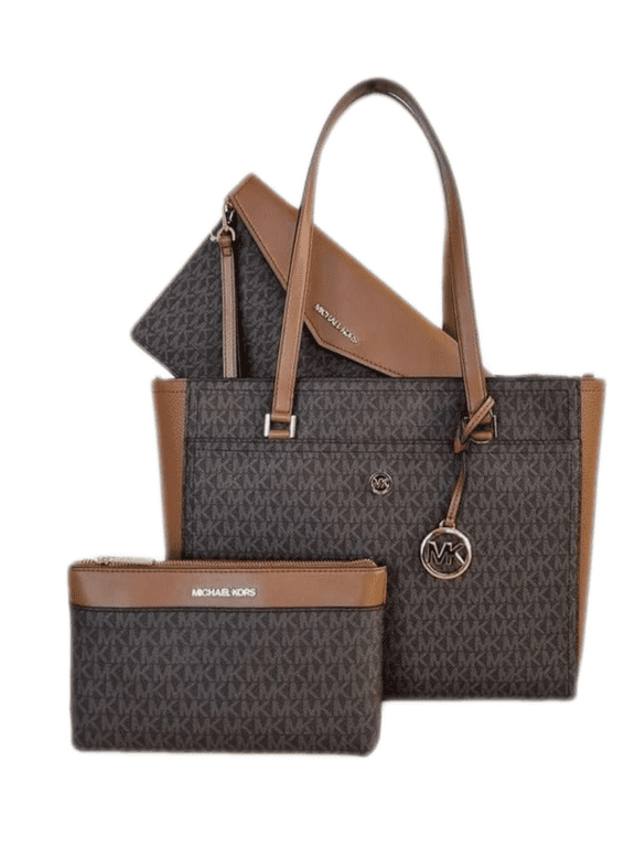 Womens Maisie 3 In 1 Bundle Large Top Zip Tote Crossbody Pouch Wristlet
