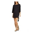 thumbnail image 1 of MICHAEL MICHAEL KORS Women's Black Classic Side Tie Swimsuit Cover Up XL, 1 of 4