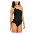 thumbnail image 1 of MICHAEL MICHAEL KORS Women's Black Embellished One Shoulder One Piece Swimsuit 10, 1 of 2