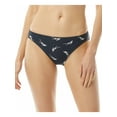 thumbnail image 1 of MICHAEL MICHAEL KORS Women's Navy Printed Stretch Sits At Low Hips Lined Full Coverage Bikini Swimsuit Bottom L, 1 of 2