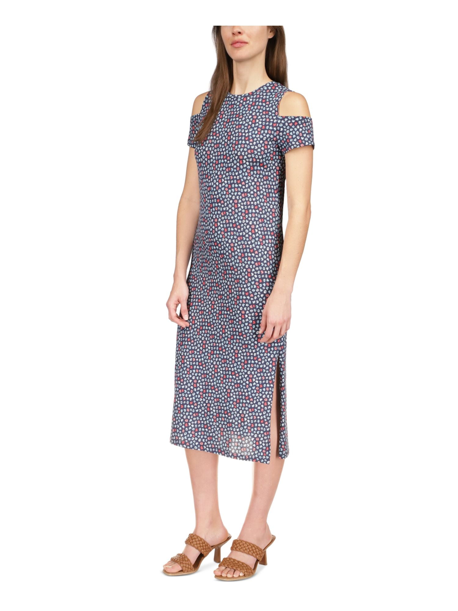 michael kors cut out dress Pleated Georgette Cutout Dress in GERANIUM - Sale