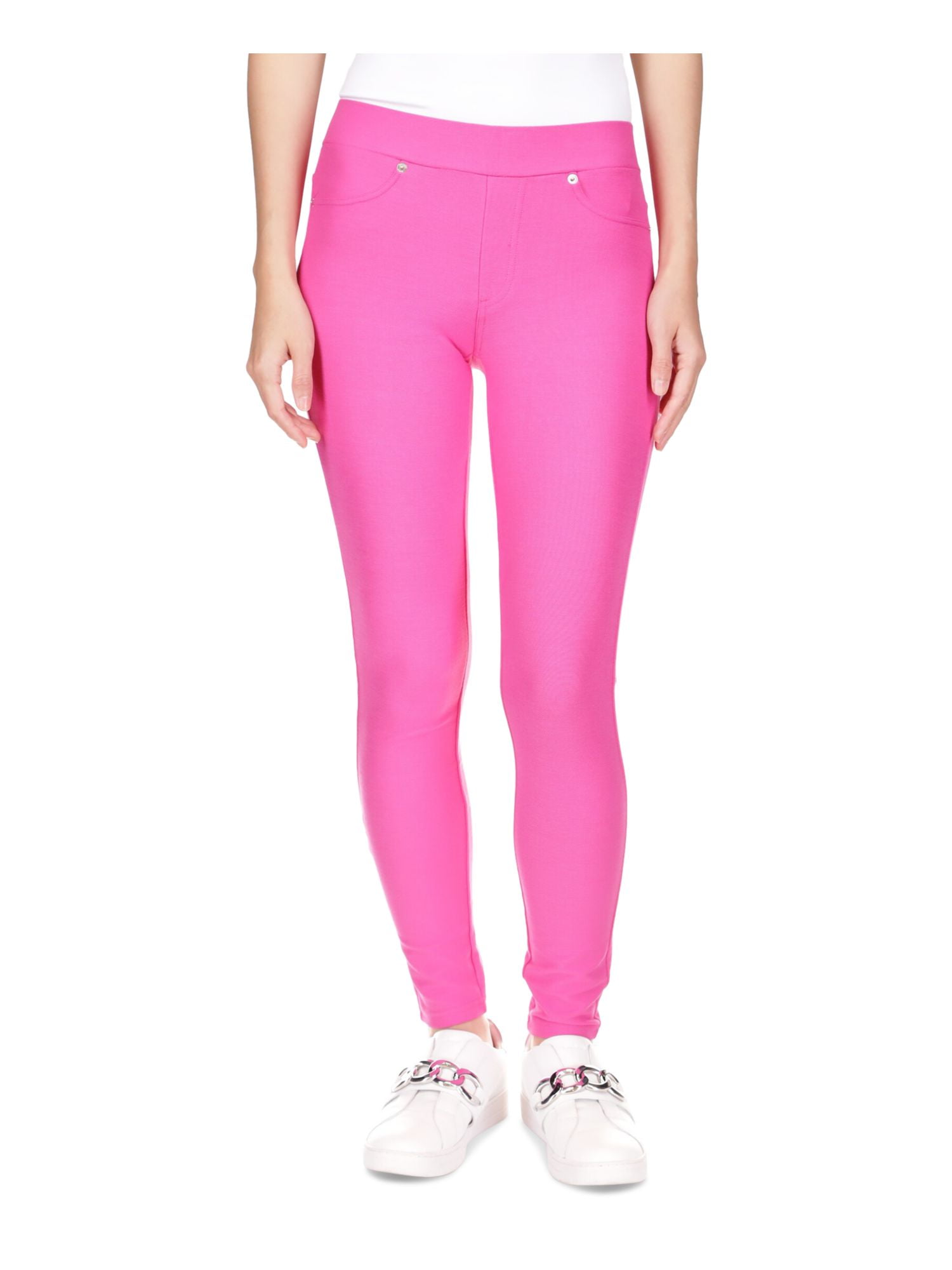 MICHAEL MICHAEL KORS Womens Pink Pocketed Pull-on Elastic Wasit Skinny  Leggings XS 