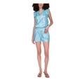 thumbnail image 1 of MICHAEL MICHAEL KORS Womens Turquoise Pocketed Pull-on Elastic Waist Shorts Shorts XS, 1 of 4