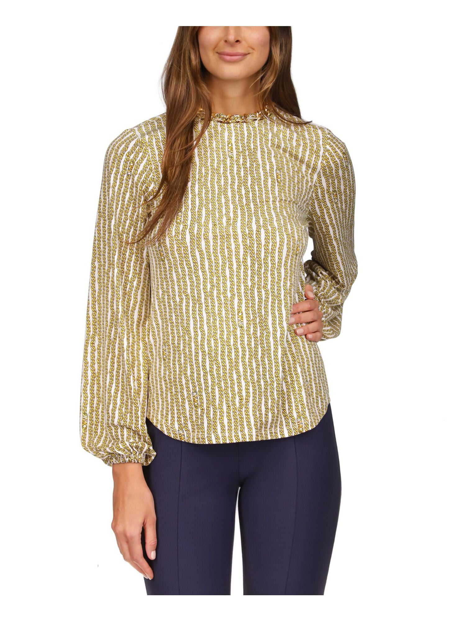 michael kors yellow blouse