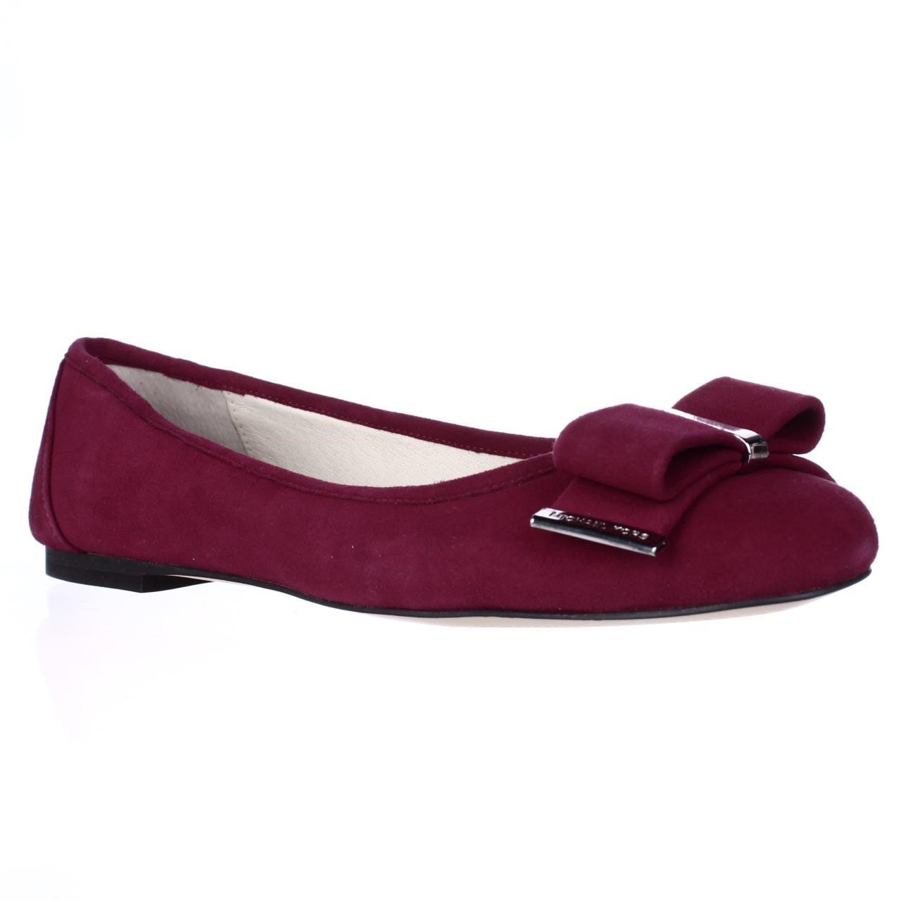 MICHAEL Michael Kors Kiera Bow Tow Ballet Flats Deep Pink 7 US