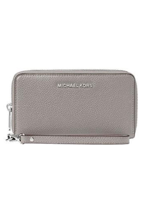 MICHAEL Michael Kors Large Flat Multifunction Phone Case Pearl Grey One Size