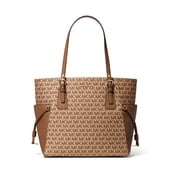MICHAEL Michael Kors Mercer Leather Crossbody (One Size, Beige/Brown) 30T9LV6T4J