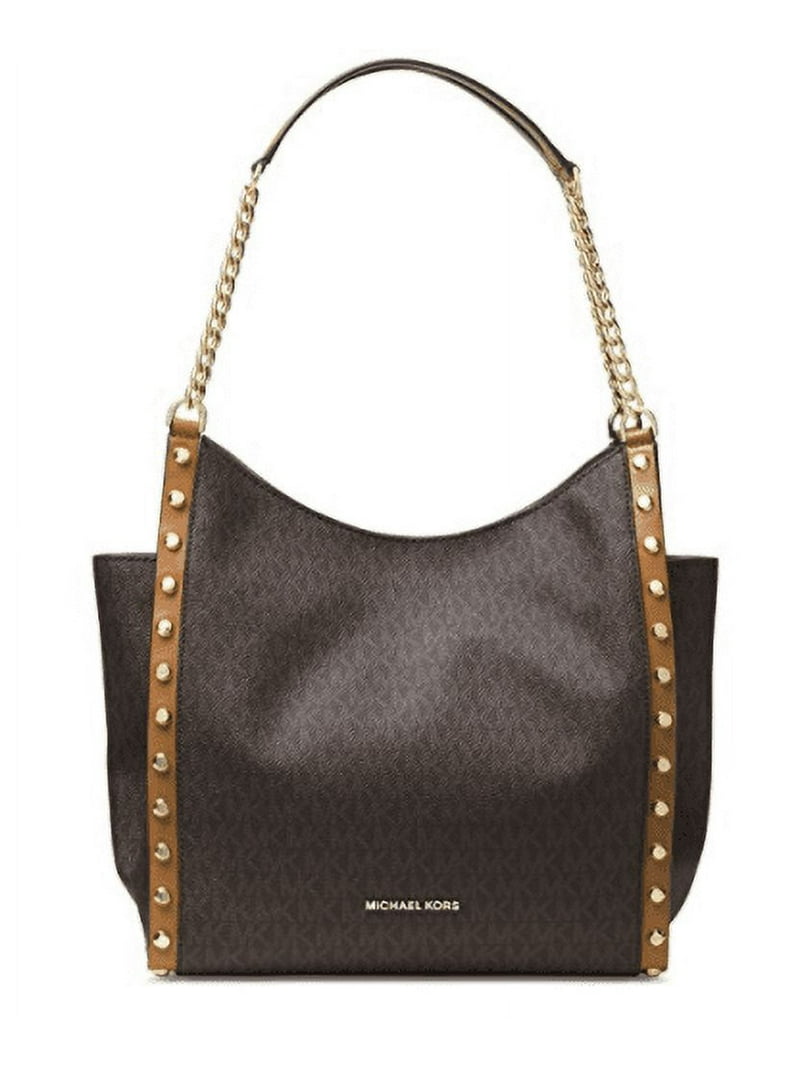 MICHAEL Michael Kors Newbury Medium Chain Shoulder Tote (Brown