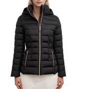 MICHAEL Michael Kors Packable Puffer Jacket With Hood Black, XXL