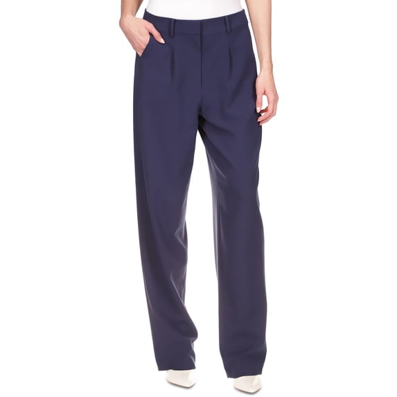 MICHAEL Michael Kors Womens Pleated Business Dress Pants