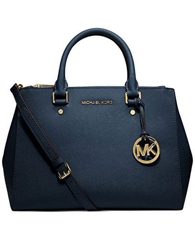 Michael Kors 30T4SJTS6L Sutton Tri Color Saffiano Leather Medium Satchel