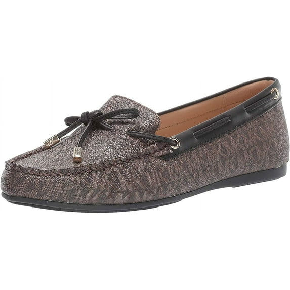 MICHAEL Michael Kors Sutton Women's Logo Print PVC Slip On Moccasins