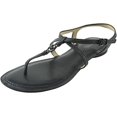 thumbnail image 1 of MICHAEL Michael Kors Women's Bethany Sandal Black Vachetta Sandal 5 M, 1 of 5