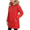 thumbnail image 1 of MICHAEL Michael Kors Women's Down Winter Coat with Zip Out Hood Terracotta (BrightTerracotta, XS), 1 of 6