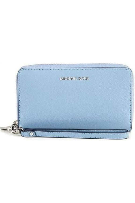 MICHAEL Michael Kors Women's Large Flat Phone Wristlet 32F6SM9E3L-464 (Chambray)