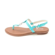MICHAEL Michael Kors Womens Sondra Leather Thong Sandals