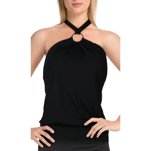 Michael Michael Kors Blouson Halter Underwire Tankini Top Women's Swimsuit