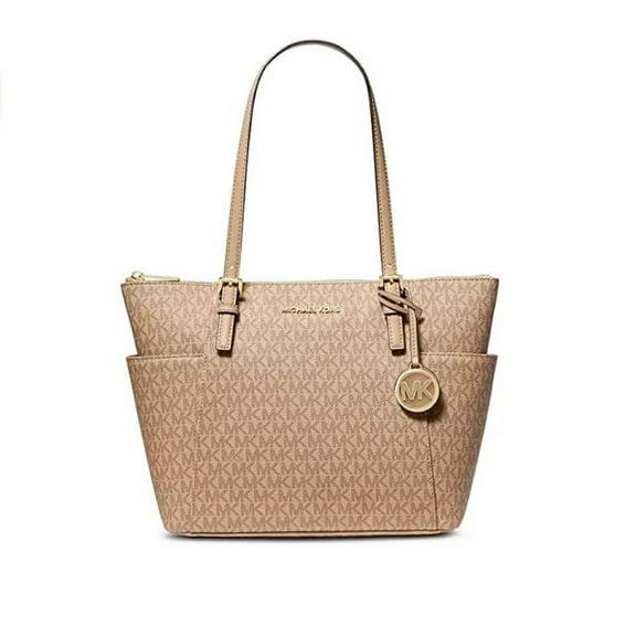MICHAEL Michael Kors Womens Jet Set Item East/West Top Zip Tote (camel/camel, One Size)