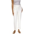 thumbnail image 1 of MICHAEL Michael Kors Womens Petites High Rise Cropped Straight Leg Pants, 1 of 1