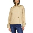 MICHAEL Michael Kors Womens Petites Twill Crop Pea Coat
