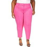 MICHAEL MICHAEL KORS Womens Plus Pleated Office Cropped Pants