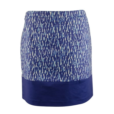 MICHAEL KORS $70 NEW 9860 Printed Colorblock Mini Womens Skirt 8