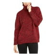 thumbnail image 1 of MICHAEL Michael Kors Womens Ribbed Cable Knit Turtleneck Sweater Red XL, 1 of 3