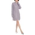 thumbnail image 1 of MICHAEL Michael Kors womens  Cable Alpaca-Blend Sweaterdress, m, Purple, 1 of 3
