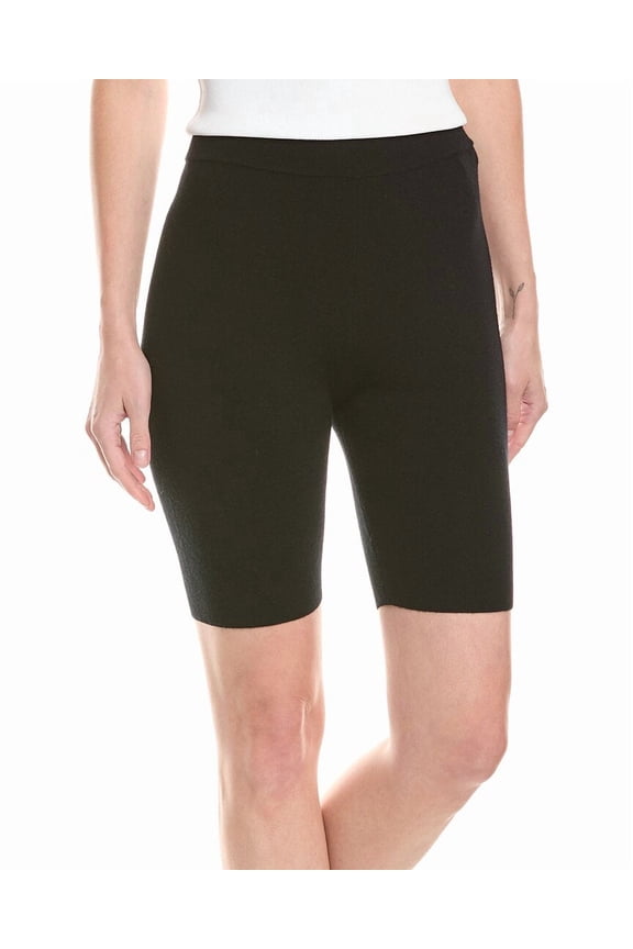 womens Wool-Blend Bike Short, s, Black