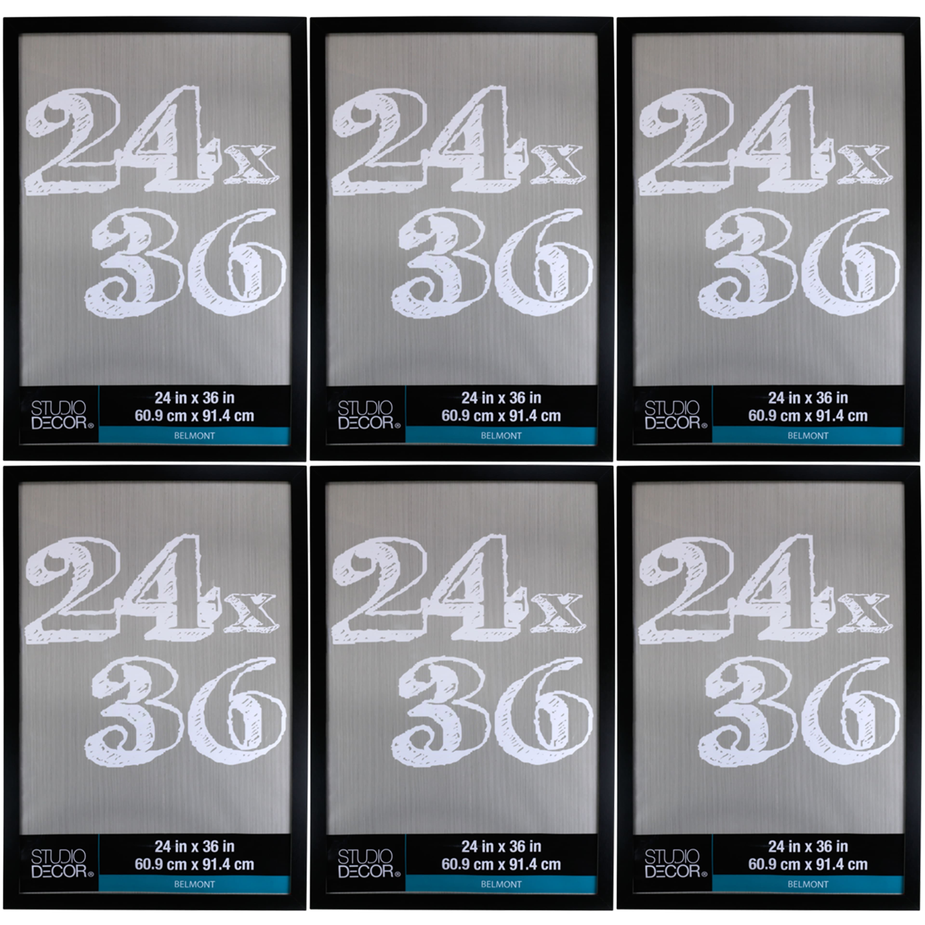 MICHAELS Bulk 6 Pack Black 24" x 36" Belmont Frame by Studio Décor