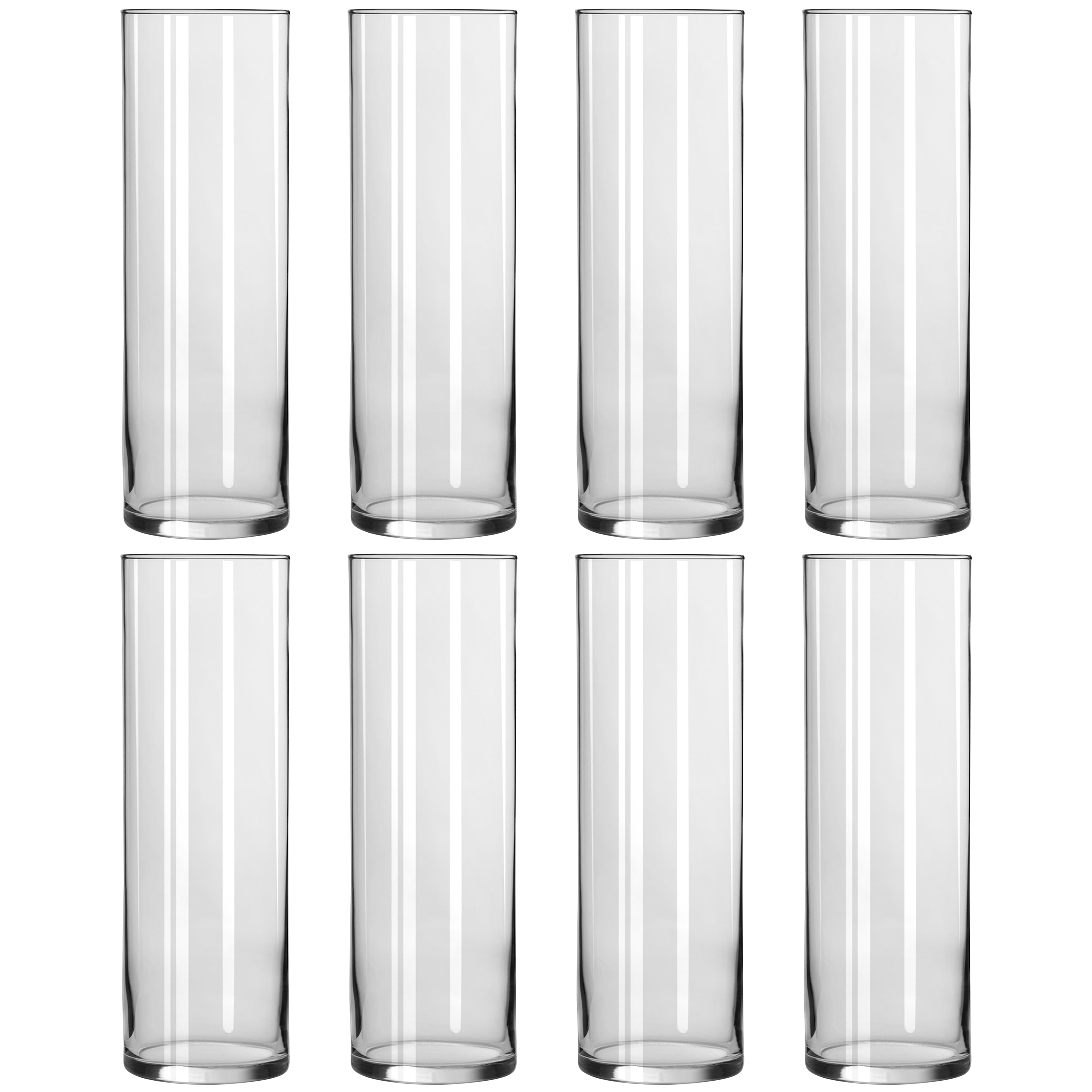 10.5 Cylinder Glass Vase by Ashland - Decorative Vase for Weddings - Parties - and Home Dcor - Bulk 8 Pack