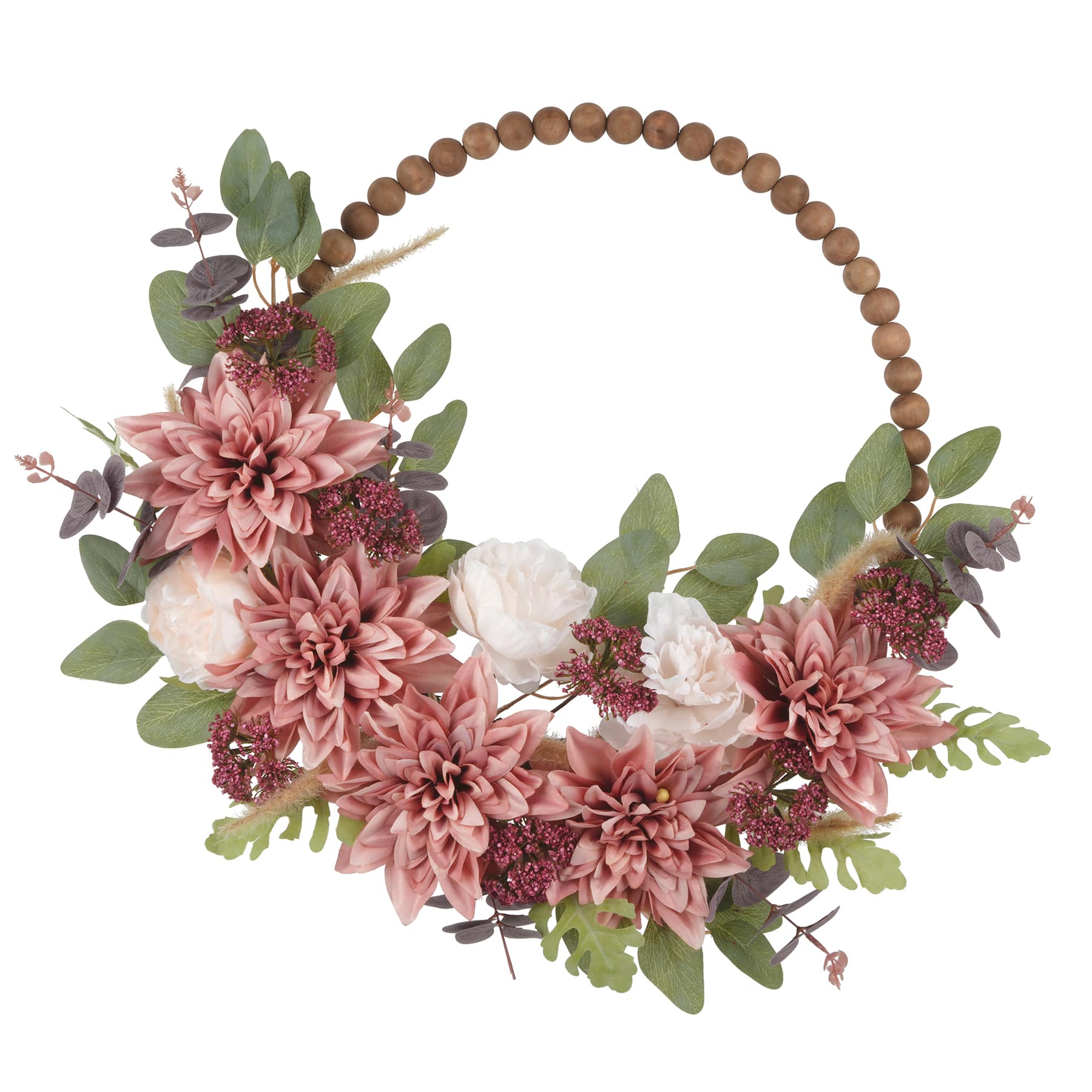 MICHAELS Fall Decorations for Home 24" Floral Beaded Wreath by Ashland®