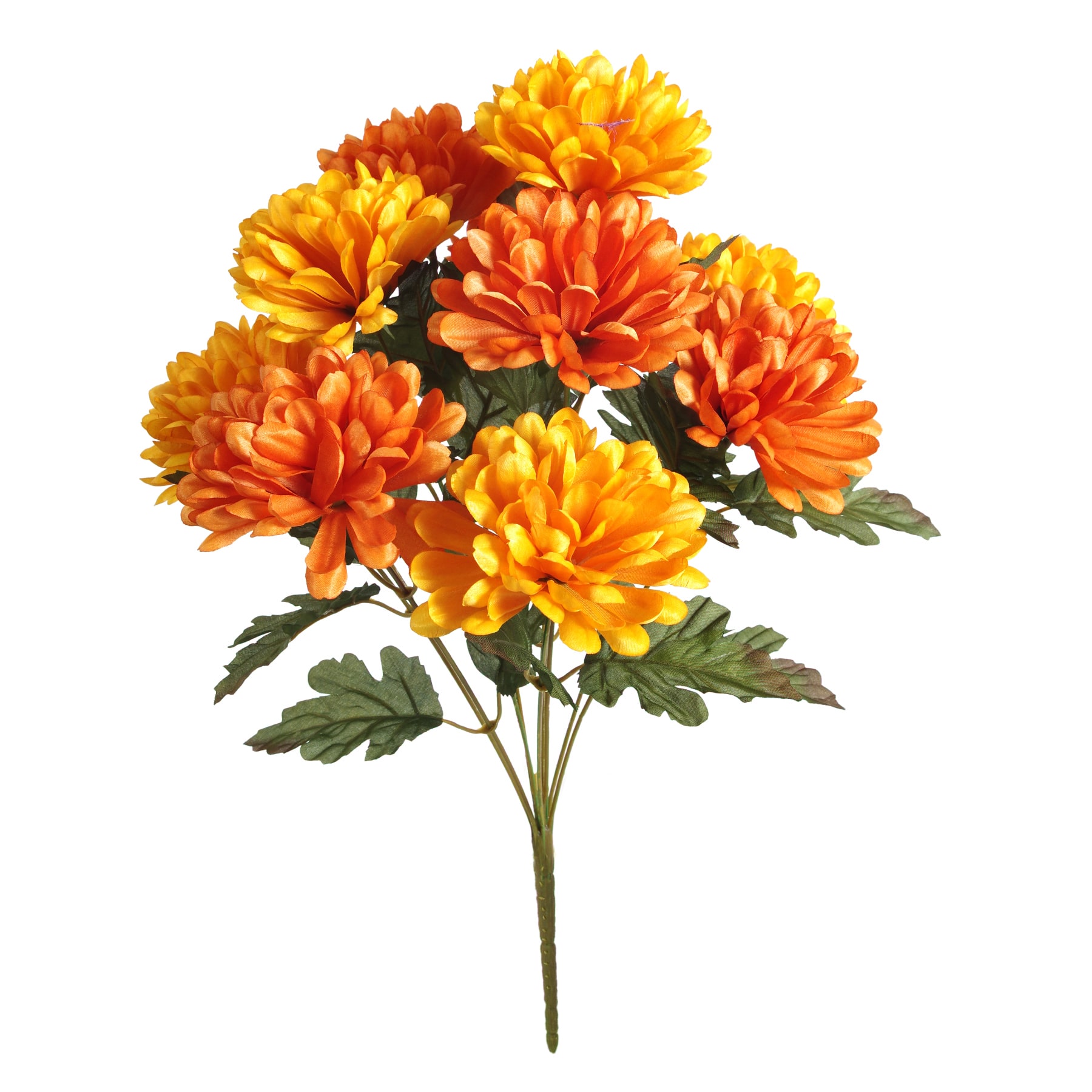MICHAELS Fall Decorations for Home Orange & Yellow Mum Bush by Ashland