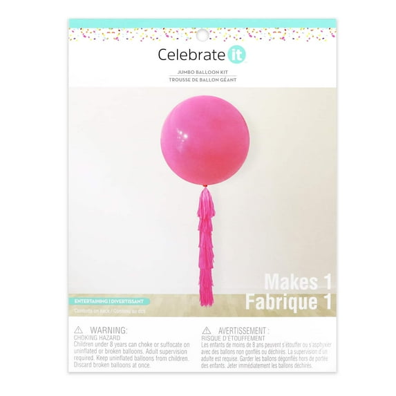 Celebrate It 36 in Jumbo Balloon "Dark Pink"