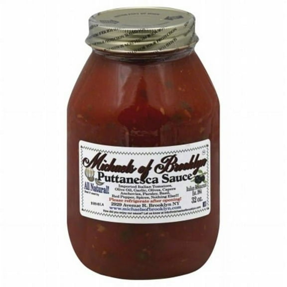 MICHAELS OF BROOKLYN SAUCE PUTANESCA GF-32 OZ -Pack of 6
