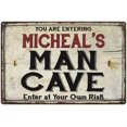 thumbnail image 1 of MICHEAL'S Man Cave Sign Rustic Garage Decor Gift 12x18 Metal 112180035150, 1 of 1