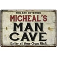 thumbnail image 1 of MICHEAL'S Man Cave Sign Rustic Garage Decor Gift 8x12 Metal 108120035150, 1 of 1