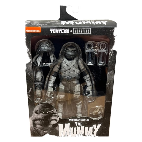 Nickelodeon Teenage Mutant Ninja Turtles Michelangelo as the Mummy Monsters Collectible Plastic Action Figure 9.25 Inch