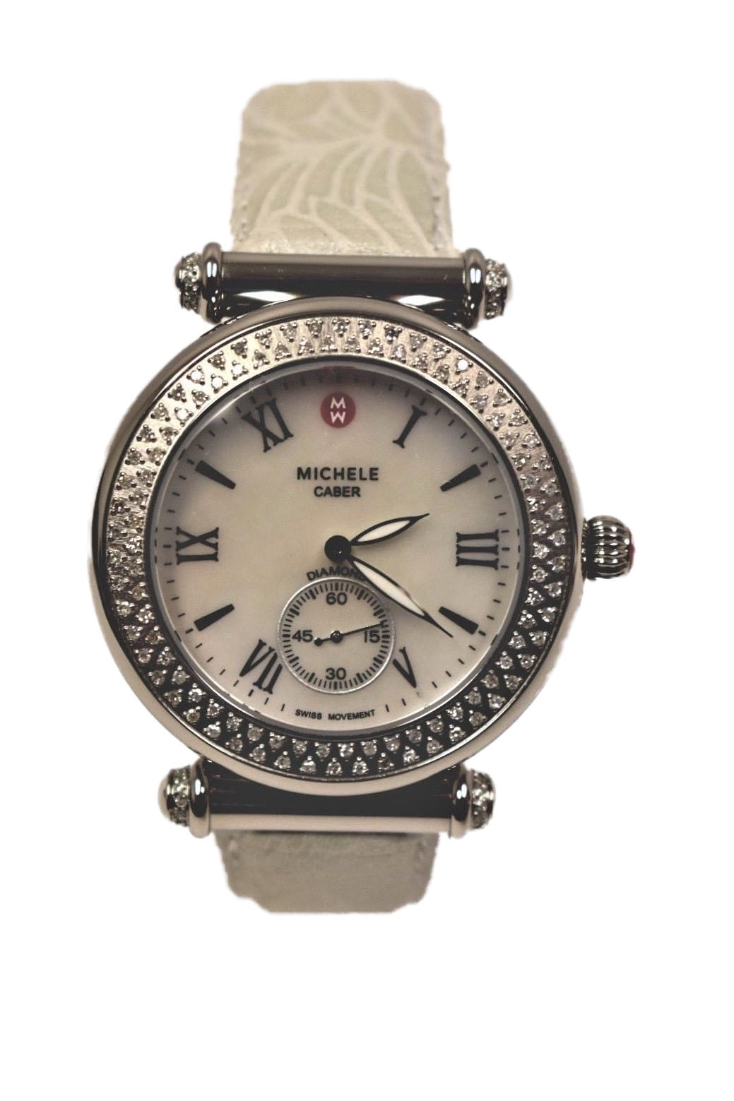 MICHELE CABER SILVER TONE DIAMOND WOMEN display picture 3