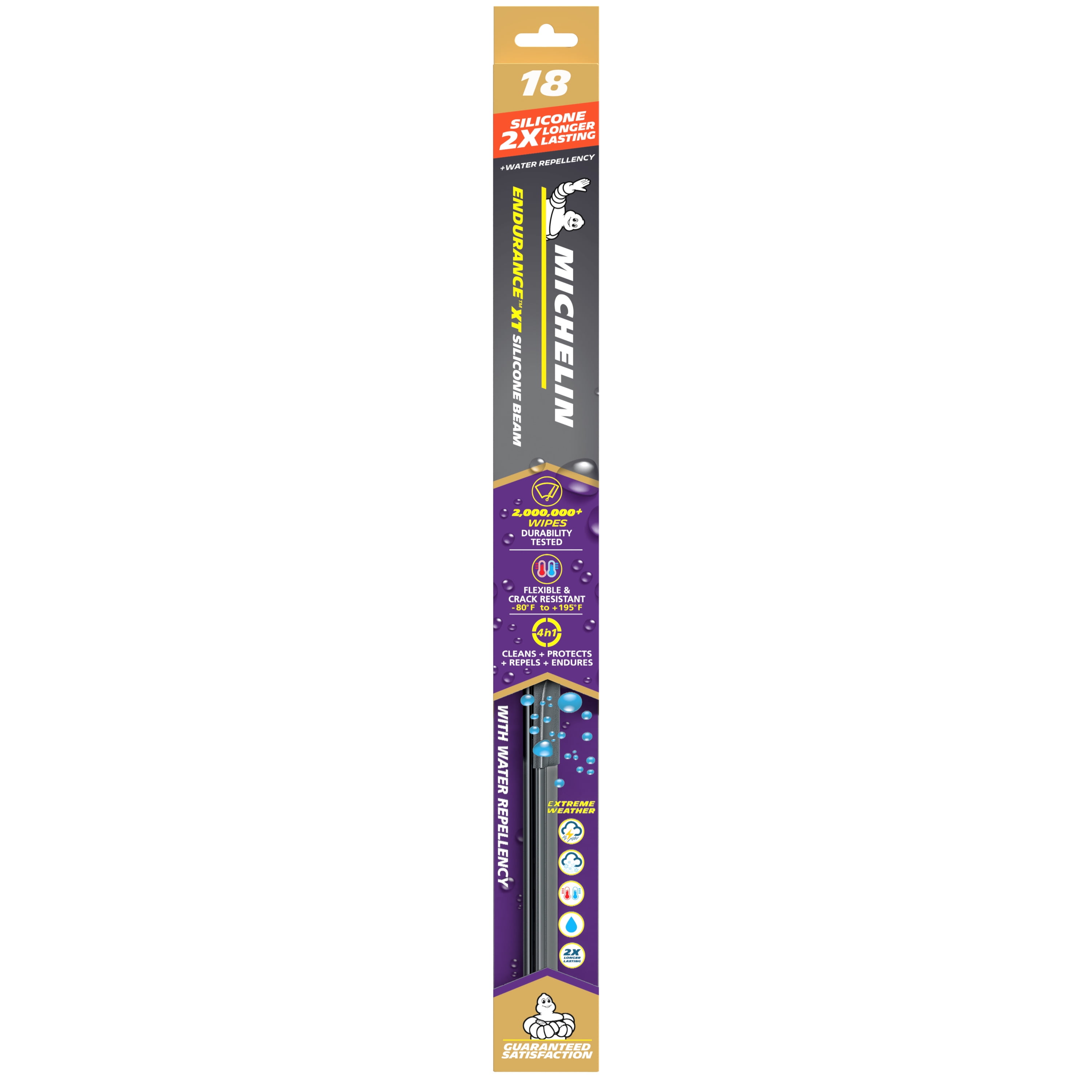 MICHELIN Endurance XT 18" Silicone + Water Repellency Beam Windshield Wiper Blade