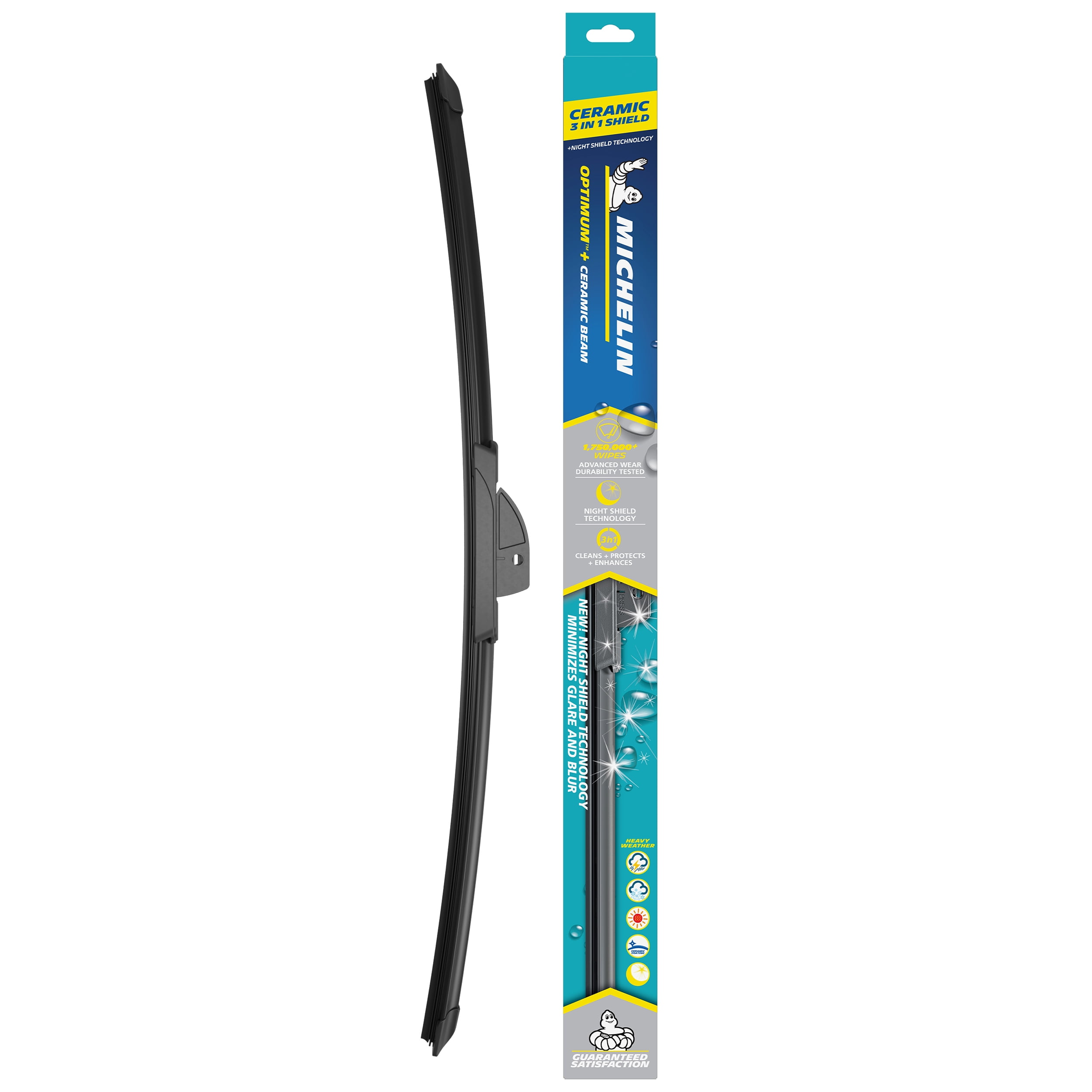 MICHELIN® Optimum+ 14" Ceramic Beam with Night Shield Technology Windshield Wiper Blade