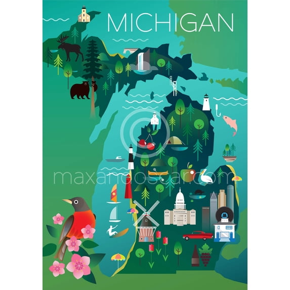 MICHIGAN PRINT