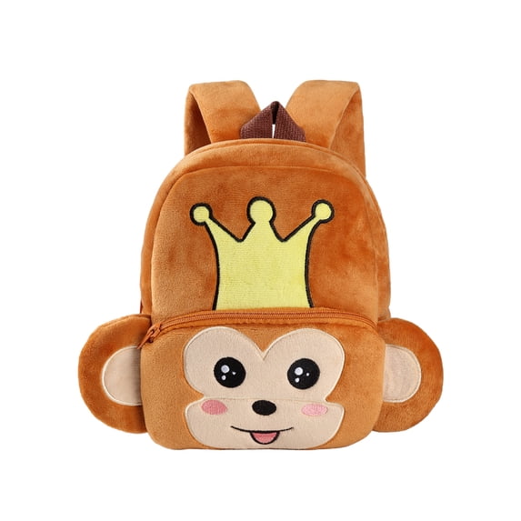 MICHLEY Toddler Backpack Plush Animal Cartoon 2-4 Years Mini Baby Daypack,Pre School Bags for Kids Kindergarten