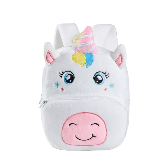 MICHLEY Toddler Backpack Plush Animal Cartoon 2-4 Years Mini Baby Daypack,Pre School Bags for Kids Kindergarten