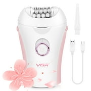 MichPong Face Epilator Rechargeable Wireless Epilators Hair Removal for Women w/ 2 Speeds LED Light