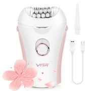 MichPong Face Epilator Cordless Electric Razor for Women Long-lasting Hair Removal w/ Light 2 Speeds