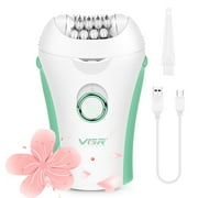 MichPong Face Epilator Rechargeable Wireless Epilators Hair Removal for Women w/ 2 Speeds LED Light
