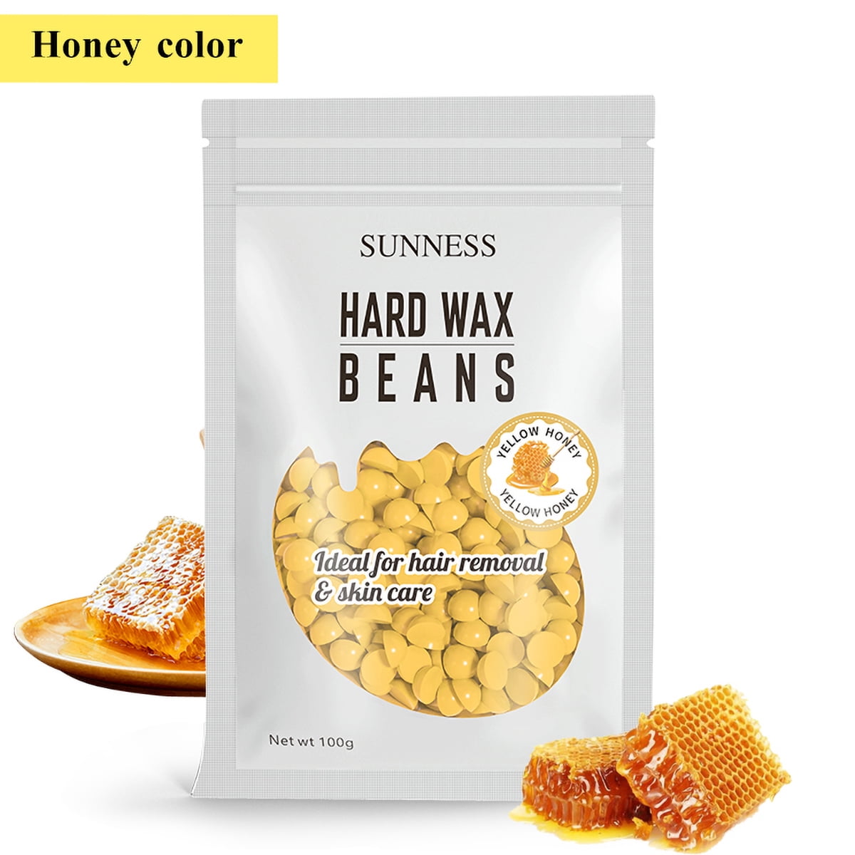 Natural Hard Wax Beads, Honey Wax Beans