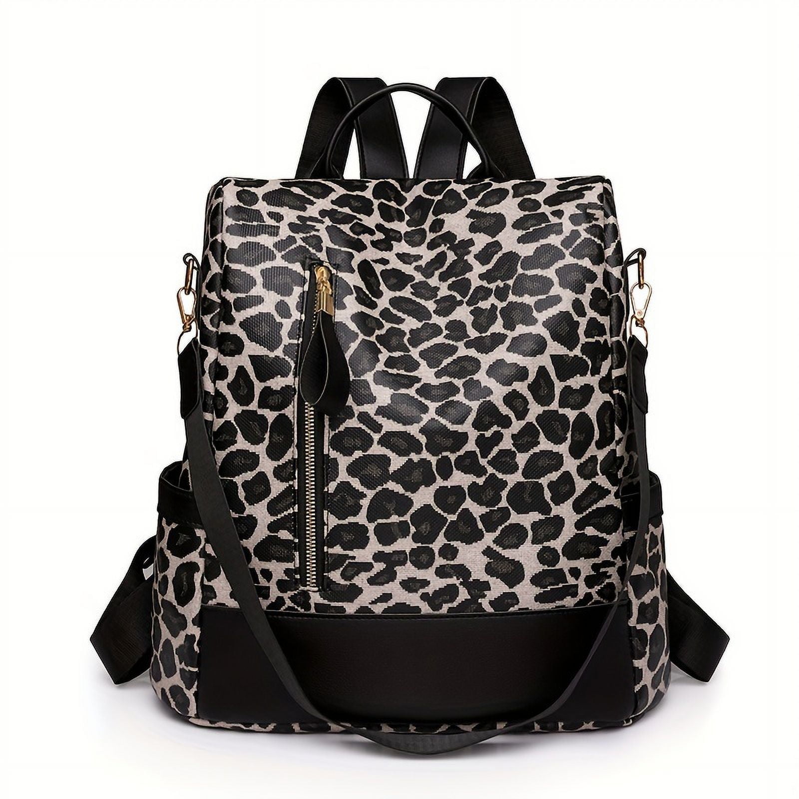 MICHROE Leopard Print Backpack Purse Anti-theft Travel